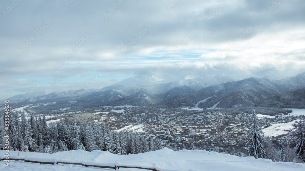 winter mountain landscape Zakopane
