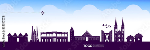Togo travel destination grand vector illustration. 