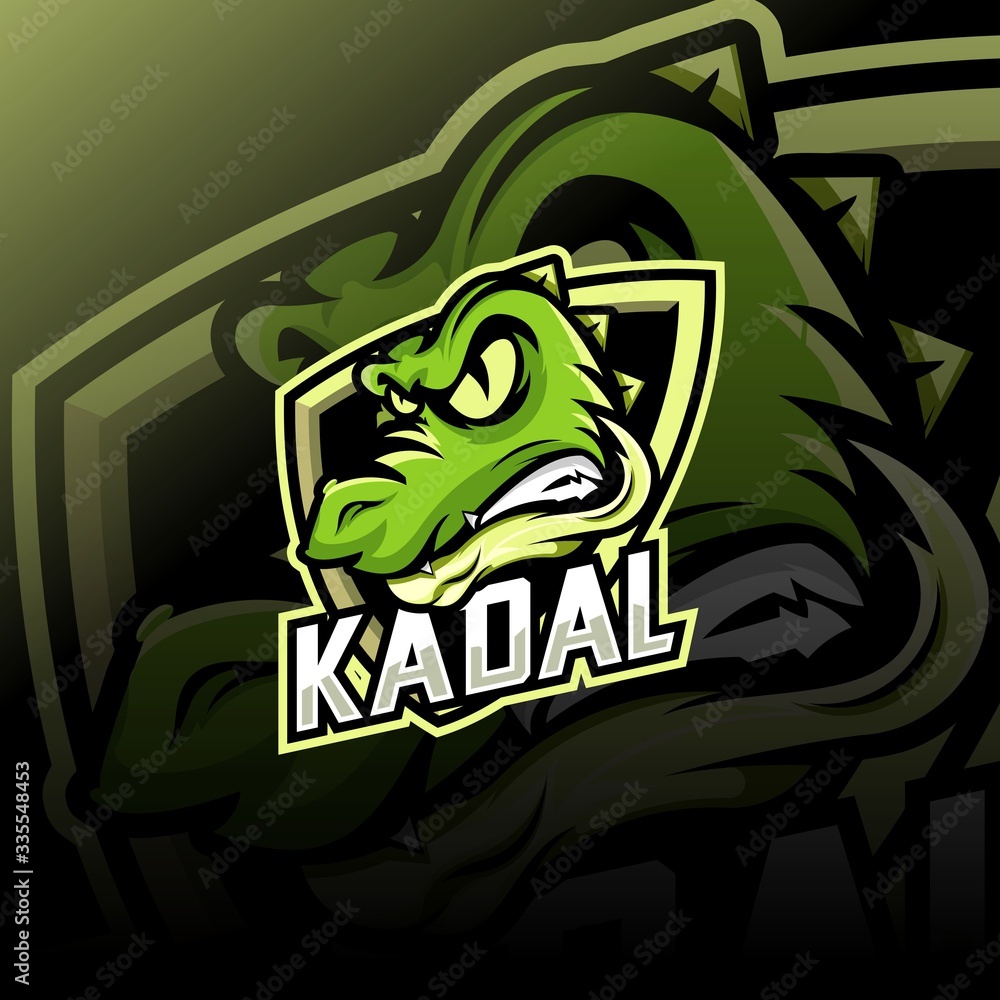 crocodile mascot esport logo