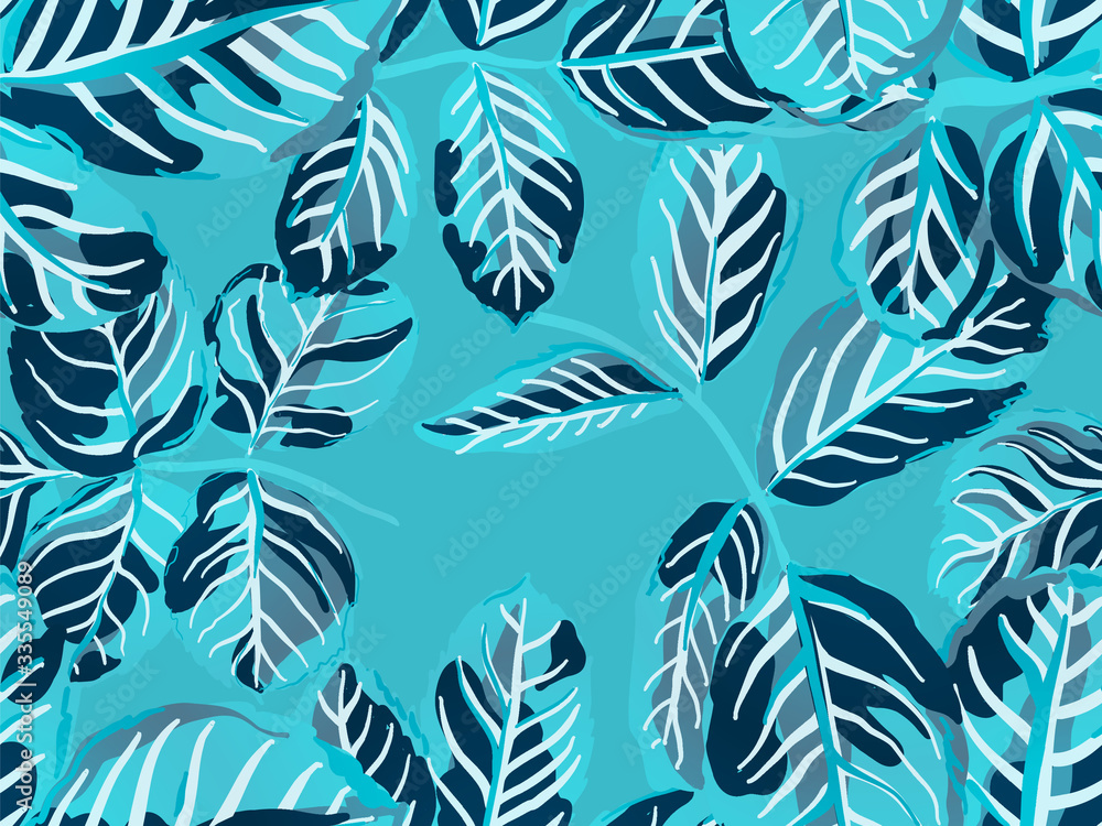 Leaves Seamless Pattern. Leaves Seamless Pattern.