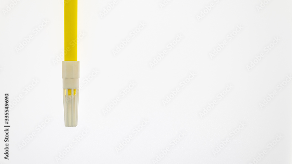 a yellow felt tip on white background a yellow felt tip on white background