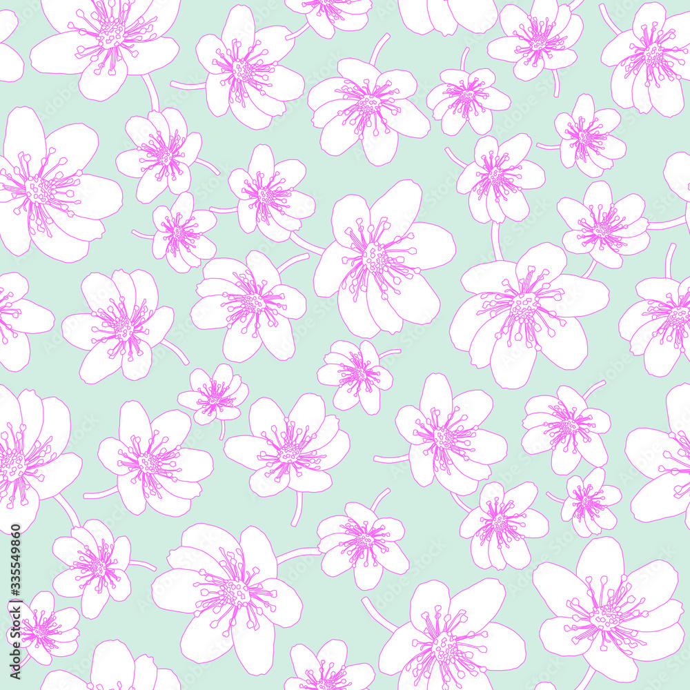 Floral pattern. Small flowers.Seamless vector texture. Floral pattern. Small flowers.Seamless vector texture.