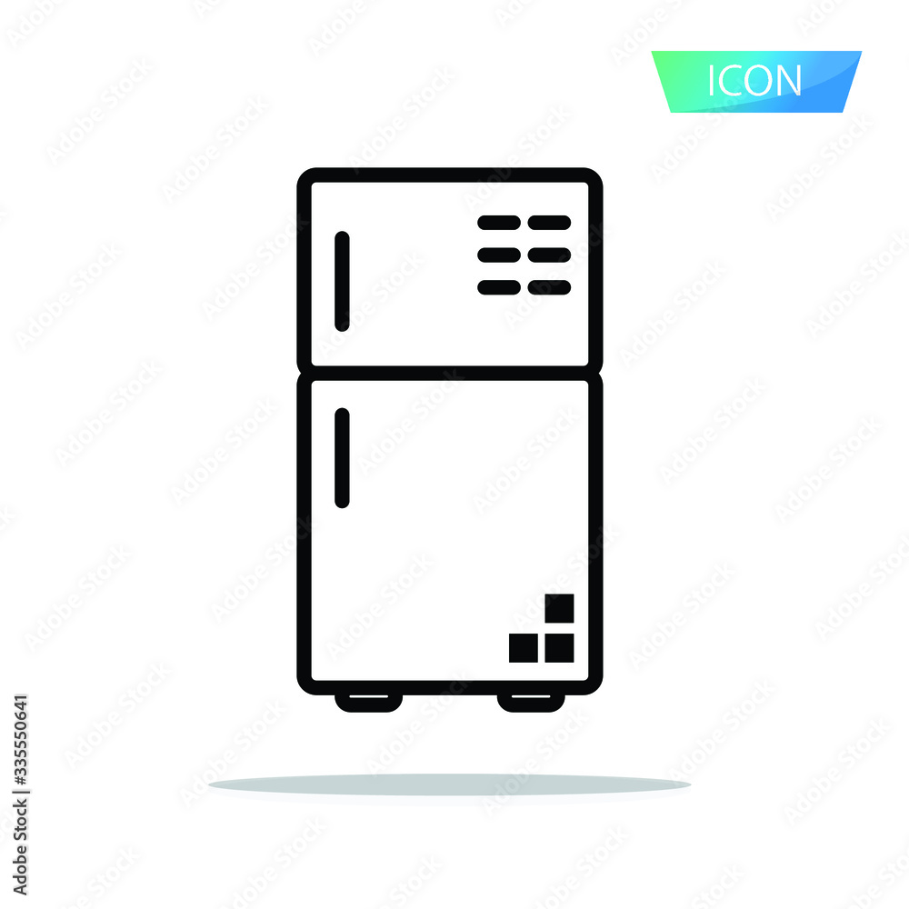 Smart Fridge icon isolated on white background. Smart Fridge icon isolated on white background.