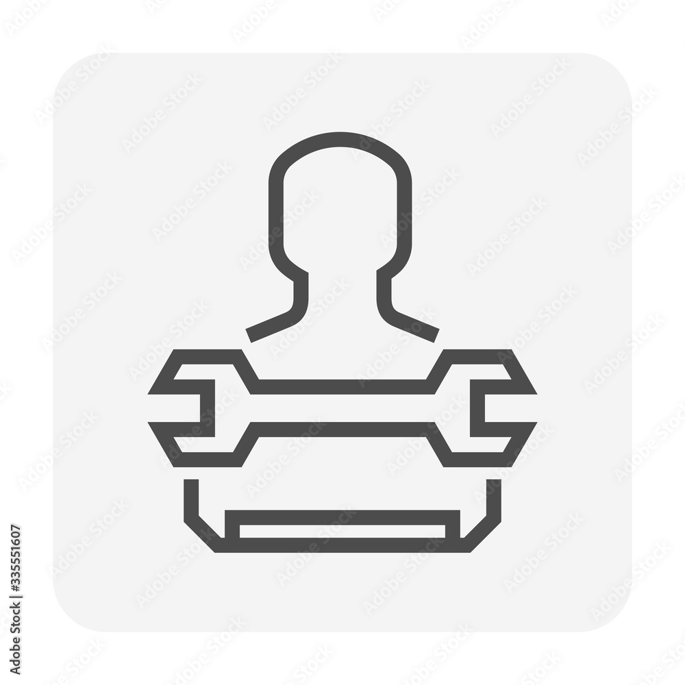 air conditioner service icon