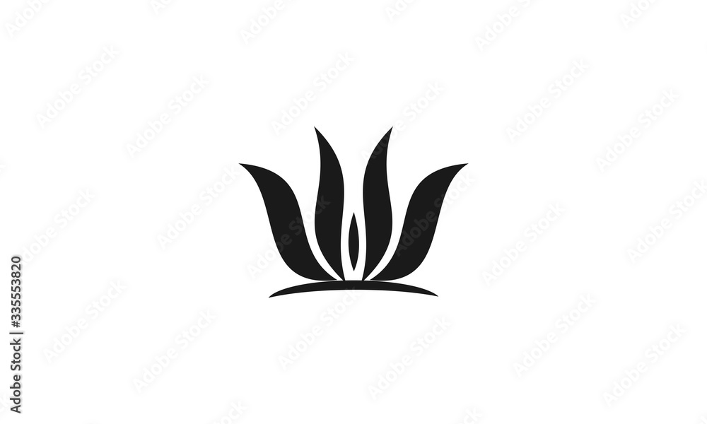 tulips logo design vector icon