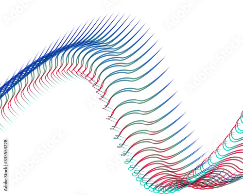 Abstract background blend wave line design for Wallpaper, Banner, Background, Card, Book Illustration, landing page