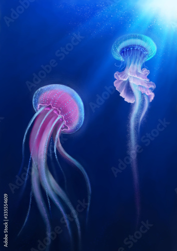 jelly fish in the ocean