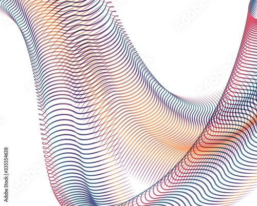Abstract background blend wave line design for Wallpaper, Banner, Background, Card, Book Illustration, landing page