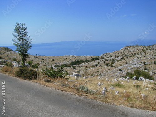 mountain  landscape  sea  nature  sky  rock  view  travel  blue  mountains  stone  summer  water  cliff  coast  rocks  panorama  tourism  scenic  green  hill  croatia  forest