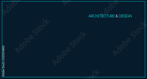 Architecture line background. Building construction sketch vector abstract. Modern city 3d project. Technology geometric grid. Wire blueprint house. Digital architect innovation wireframe.