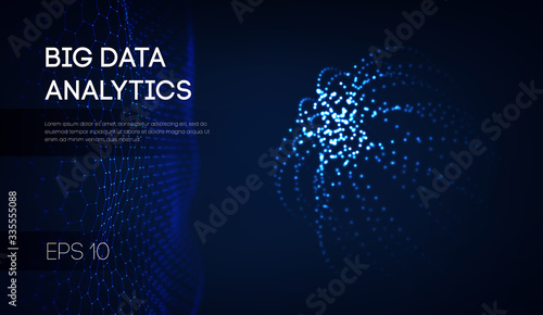 Colorful data information electronic block concept. Artificial intelligence behavioral science vector. Cryptocurrency education big data. EPS 10
