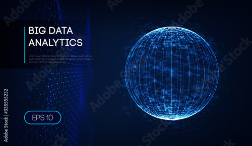 Colorful data information electronic block concept. Artificial intelligence behavioral science vector. Cryptocurrency education big data. EPS 10