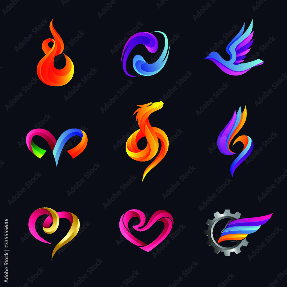 Various of Logo Design Vector Various of Logo Design Vector