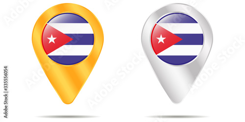 Map of pins with flag of South Korea. On a white background Free Download Map of pins with flag of South Korea. On a white background - GFXLoad