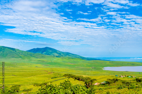 View over Ngorongoro Crater, Tanzania, East Africa (UNESCO World Heritage Site) photo