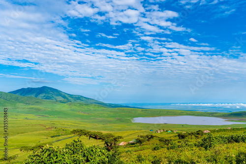 View over Ngorongoro Crater, Tanzania, East Africa (UNESCO World Heritage Site) photo