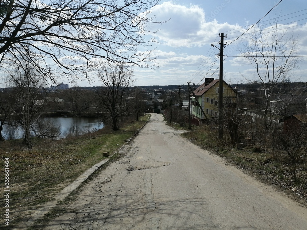 road in the village