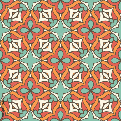 Seamless pattern. Vintage decorative elements