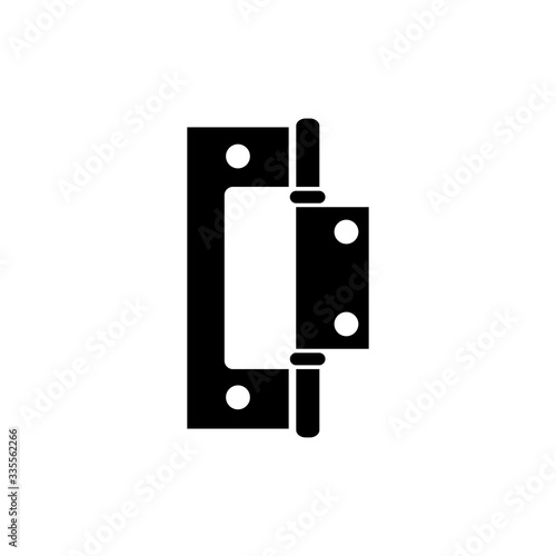 Door hinge icon vector, simple icon for websites