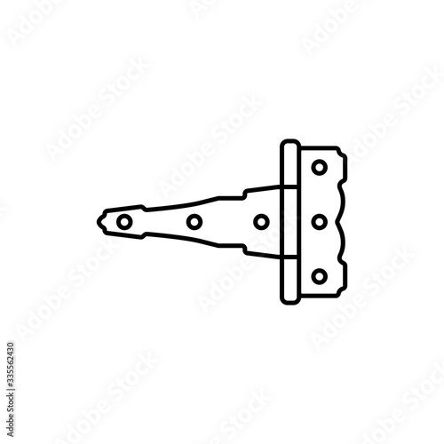 Door hinge icon vector, simple icon for websites