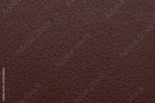 Elegant dark brown leatherette background. Dermantin texture. Copy space.