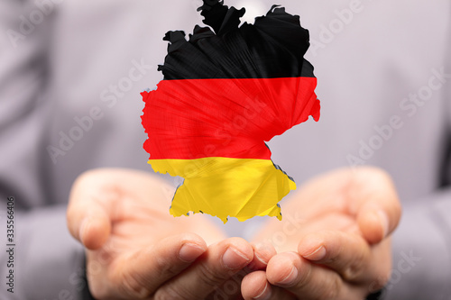 3D map of Germany. Map of Germany land