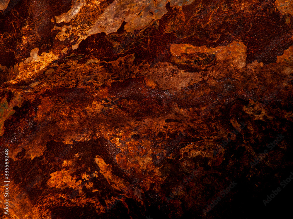 Rusty metal abstracts background close-up.