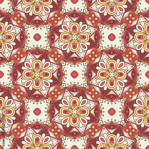 Seamless pattern. Vintage decorative elements