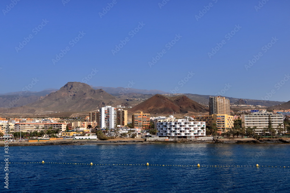 January 31 2020 - Harbor in San Sebastian, Tenerife, Canary Islands in Spain: Port from the Sea