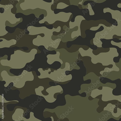 Seamless camouflage pattern. The print on the fabric. Modern vector design