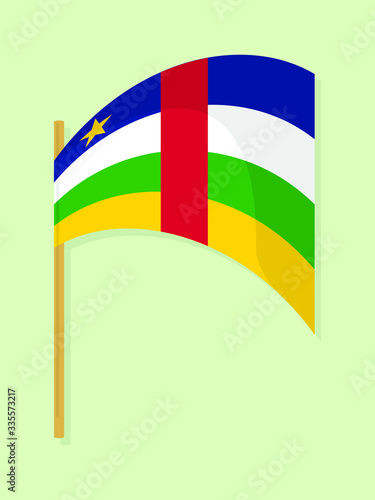 Central Africa Republic national flag 