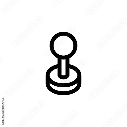 Arcade Game Console Outline Icon Vector Illustration
