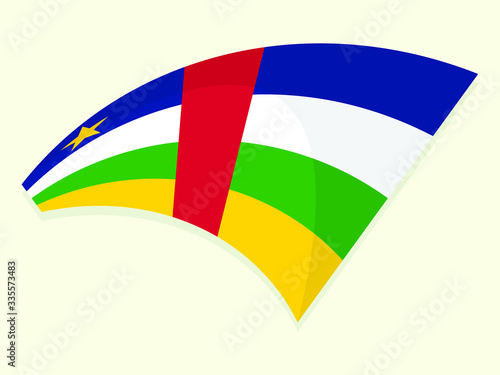 Central Africa Republic national flag 