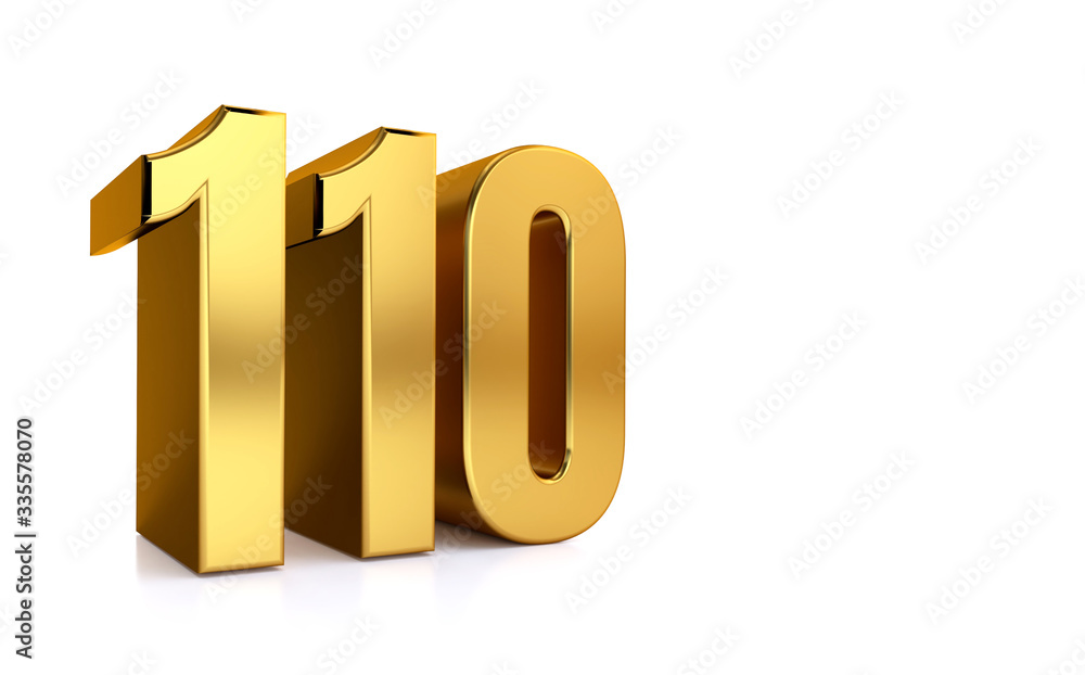 Число 0110. Число 110. 110 золотые цифры. 10% 3д. 110 сто десять.