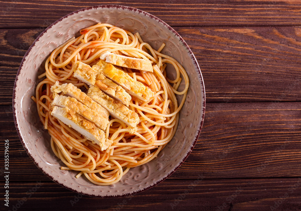 Spaghetti with chicken breast Spaghetti with chicken breast