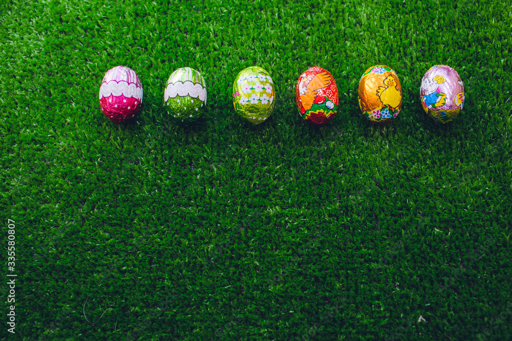 Naklejka premium delicious easter eggs