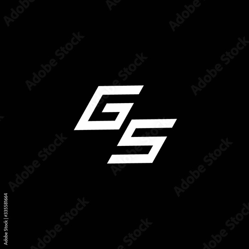 Free Download GS logo monogram with up to down style modern design template - GFXLoad
