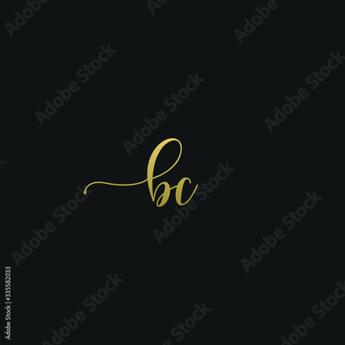 Creative modern elegant trendy unique artistic BC CB B C initial based letter icon logo