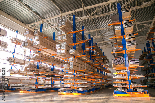 Industrial plant for production of metal profile for windows