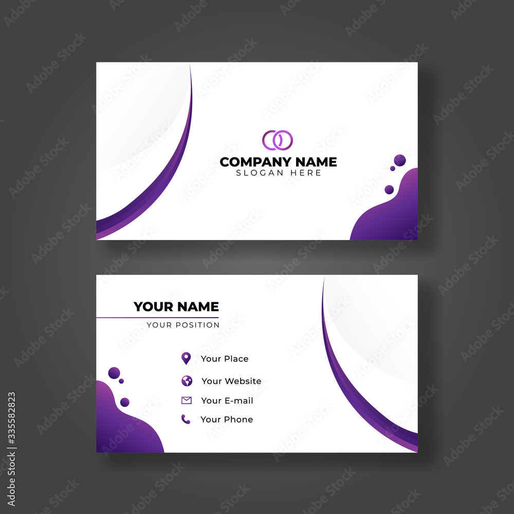Fototapeta premium Modern business card Template, modern design vector Creative