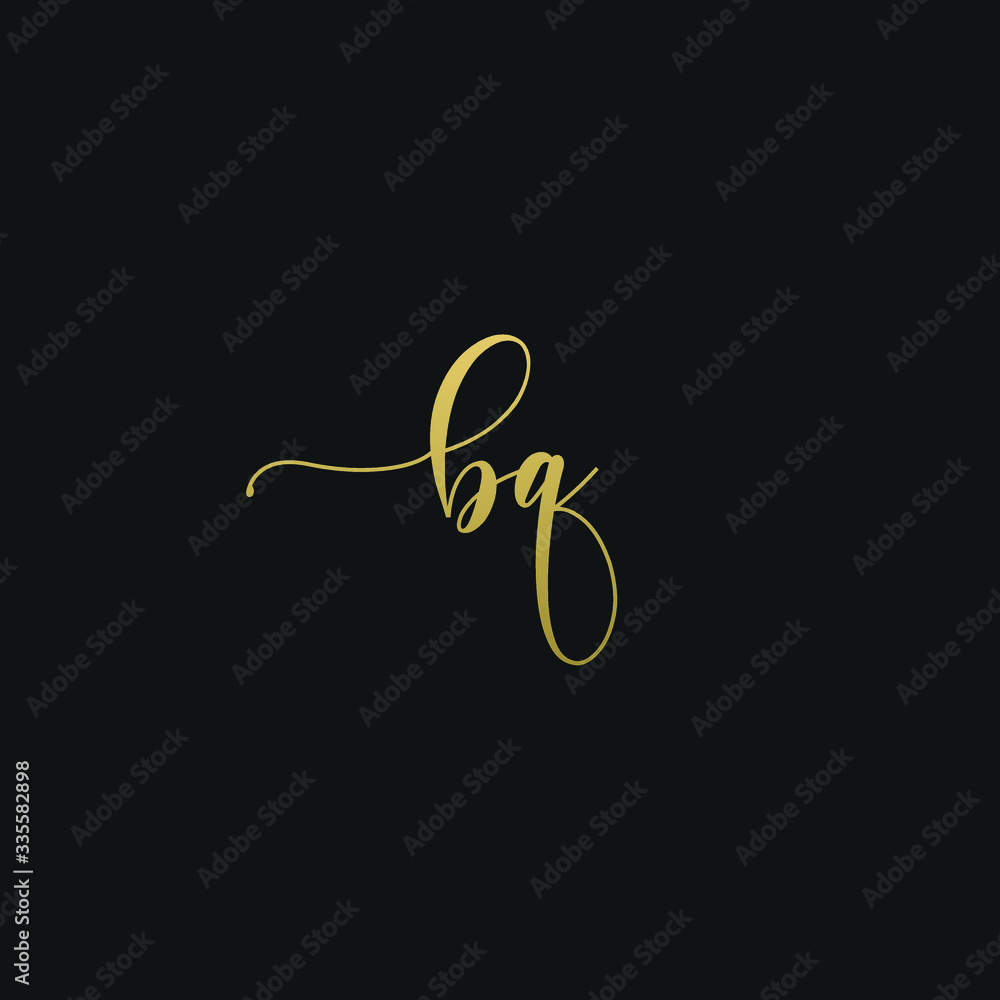Creative modern elegant trendy unique artistic BQ QB Q B initial based letter icon logo Creative modern elegant trendy unique artistic BQ QB Q B initial based letter icon logo