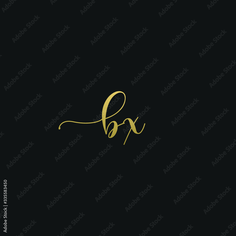 Creative modern elegant trendy unique artistic BX XB X B initial based letter icon logo Creative modern elegant trendy unique artistic BX XB X B initial based letter icon logo