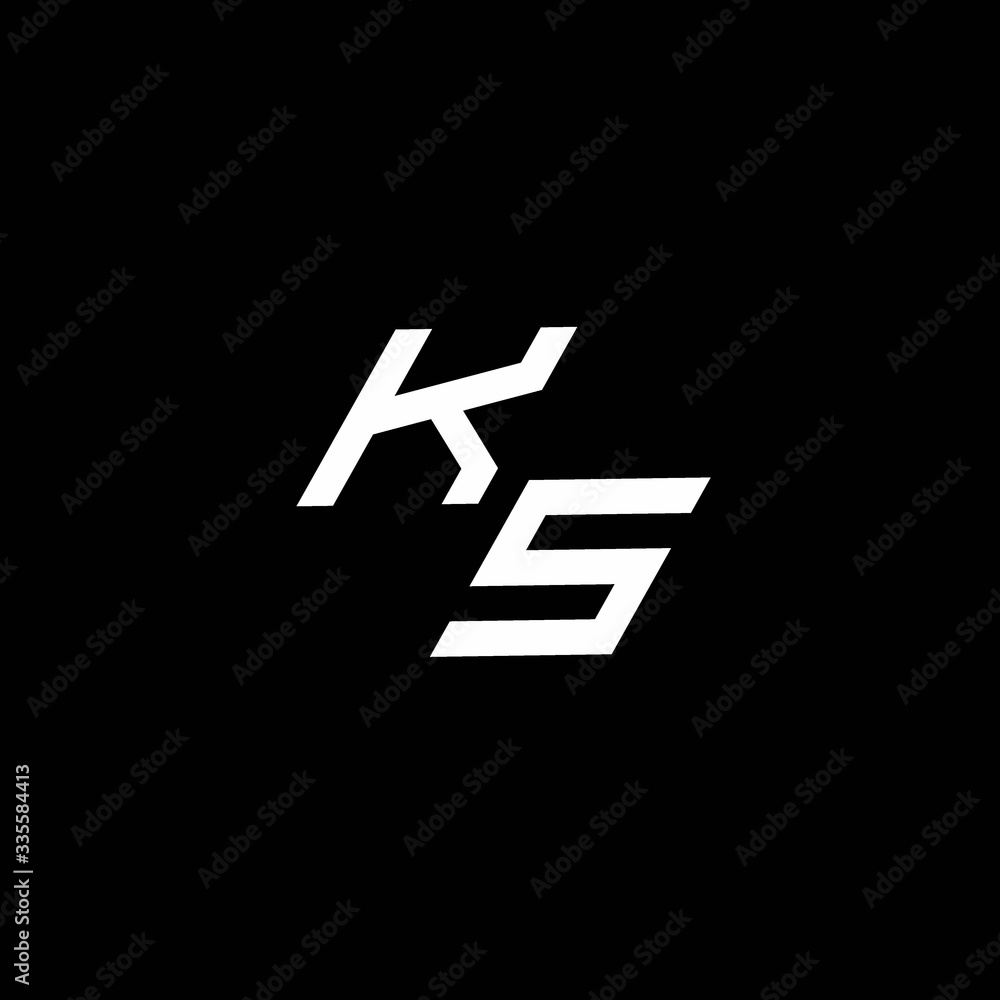 KS logo monogram with up to down style modern design template KS logo monogram with up to down style modern design template