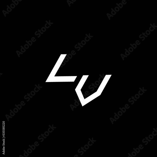 , logo monogram with up to down style modern design template