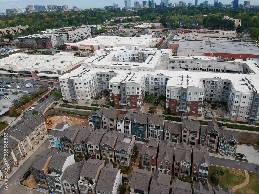 Fototapeta premium Atlanta Drone shot