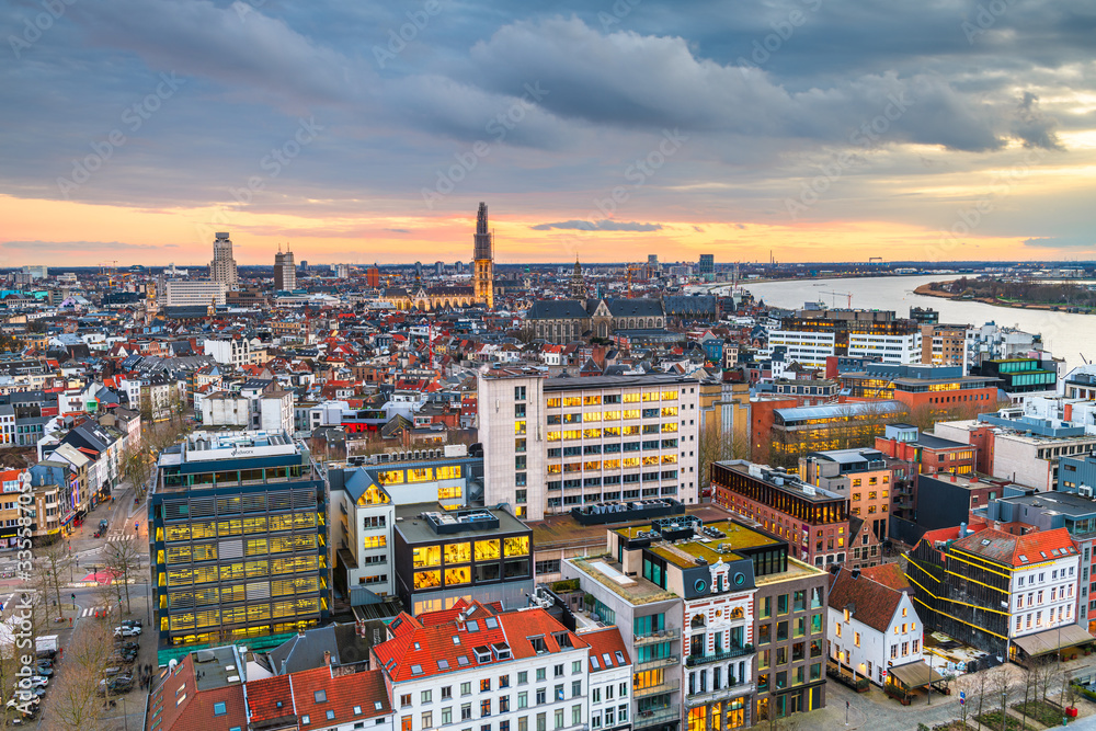 Obraz premium Antwerp, Belgium Cityscape