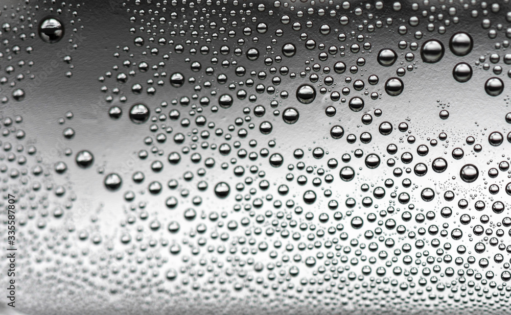 Condensate of water macro photo Condensate of water macro photo
