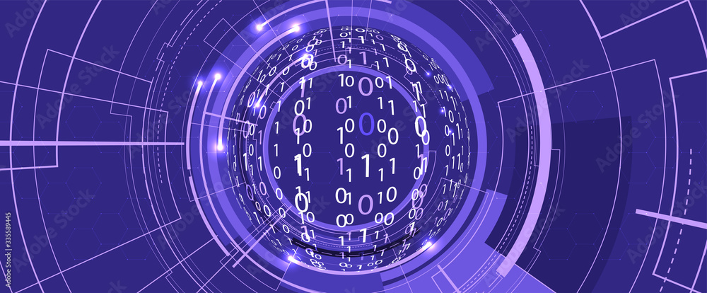 Technology data background, idea of global business solution Technology data background, idea of global business solution