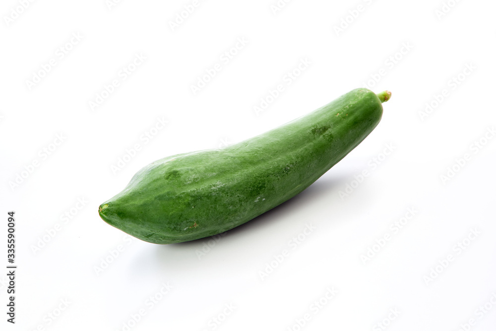 green papaya isolated on white background green papaya isolated on white background