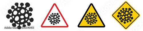 Coronavirus COVID-19. Vector illustration. Virus wuhan from china.